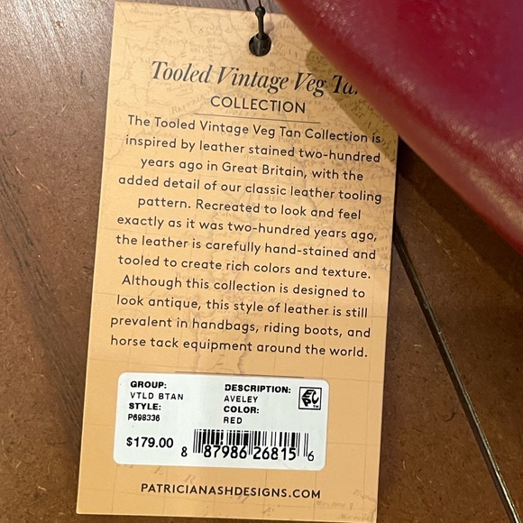 Gorgeous NWT Patricia Nash Red leather bag - Picture 3 of 4